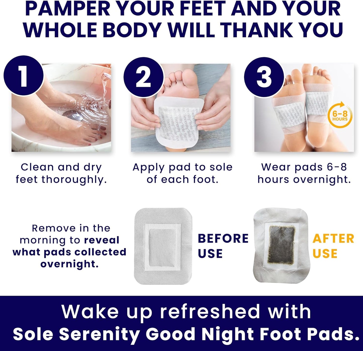 HerbalStep® - Good Night Sleep Detox Foot Pads